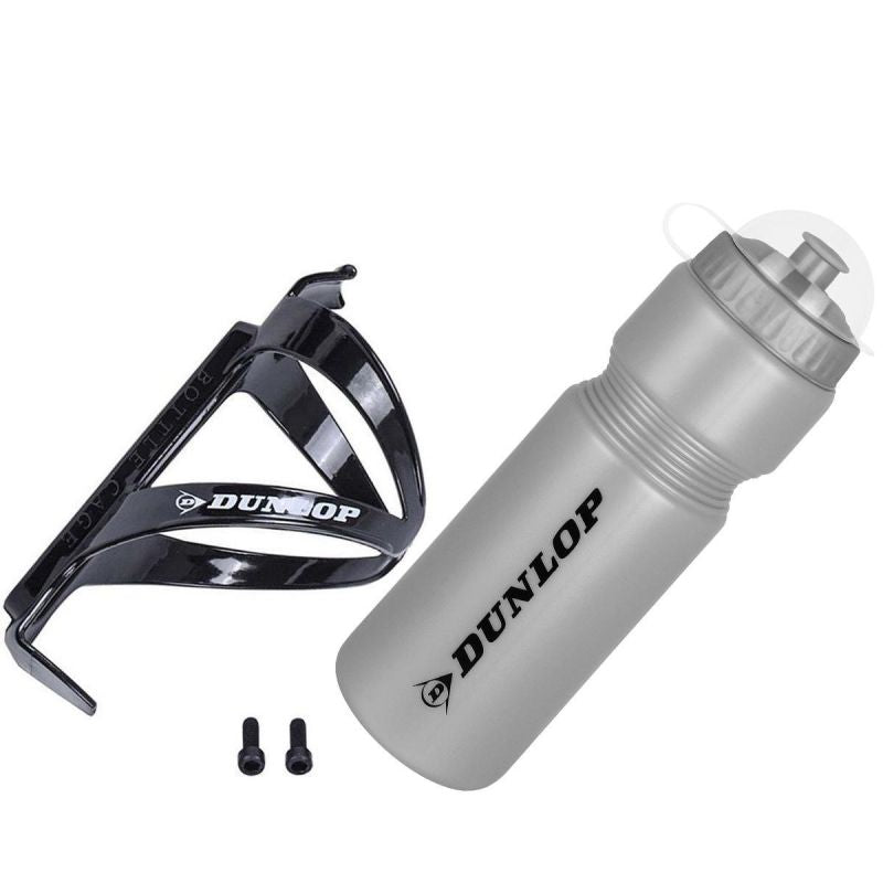Dunlop 750ml Bike Bottle With Cage Silver szürke kulacs GSP-275092