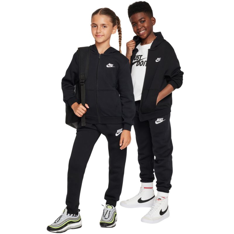 Nike Club Fleece Kids' Sweatshirt fekete pulóver FD3017010