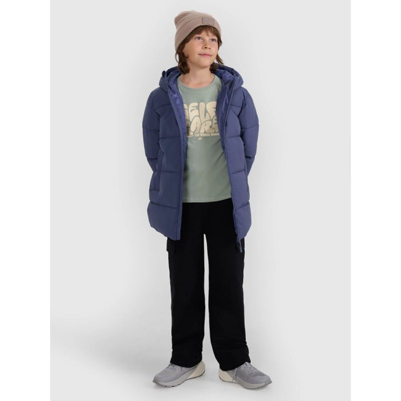 4f Boy's down jacket with synthetic filling 4FJRAW25TDJAM0805-32S Ruházat