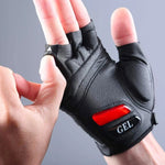 Rockbros S143-BK cycling gloves with gel inserts - black fekete kesztyű
