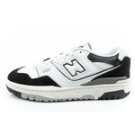 New Balance 550 youth sports sneakers leather fashionable black white fekete utcai cipő