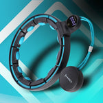 HMS Hhm17 Hula Hop Black/Turquoise With Magnets And Weight + Counter fekete edzéssegítő 17-44-589
