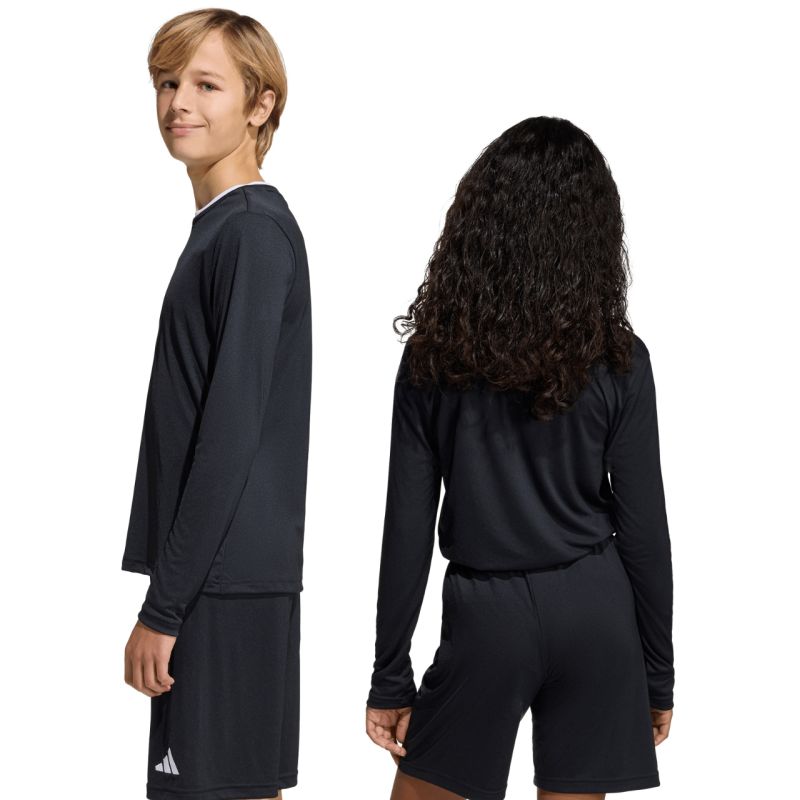 adidas Entrada 26 Long Sleeve Jersey Black KF5879 104cm hosszú ujjú mez