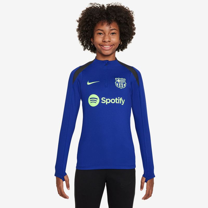 Nike FC Barcelona DF Strike Drill Top Jr FQ2636-418 sweatshirt Pulóver