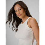 Women's slim ribbed knit top 4F
