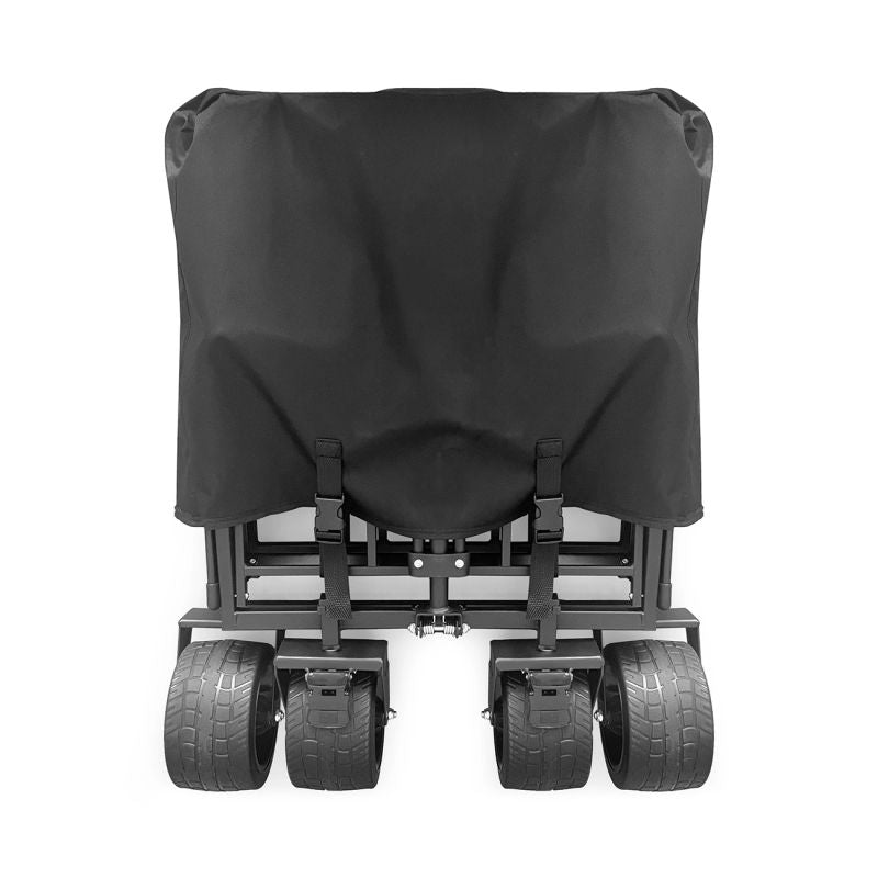 Wozinsky WZP-100 beach, tourist, garden trolley, durable, wide wheels, with safety net up to - black fekete elektronika 304004-197497