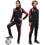 adidas Tiro 26 League kids' black and red JY9677 104cm nadrág