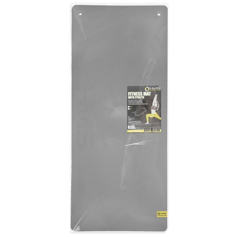 HMS Premium MFK08 gray club fitness mat with holes szürke jóga matrac 17-44-266