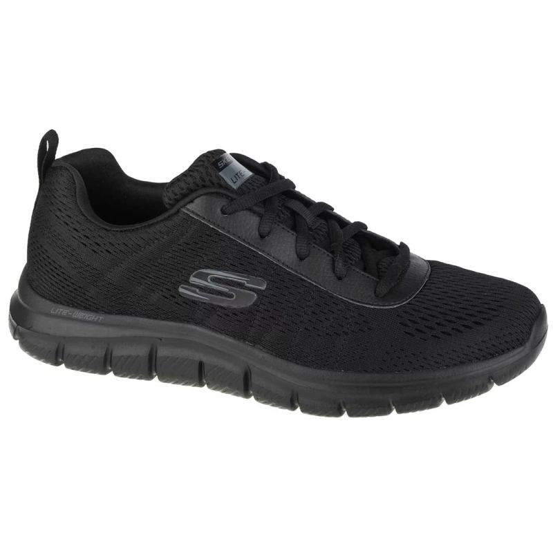 Skechers Track-Moulton 232081-BBK Black fekete utcai cipő