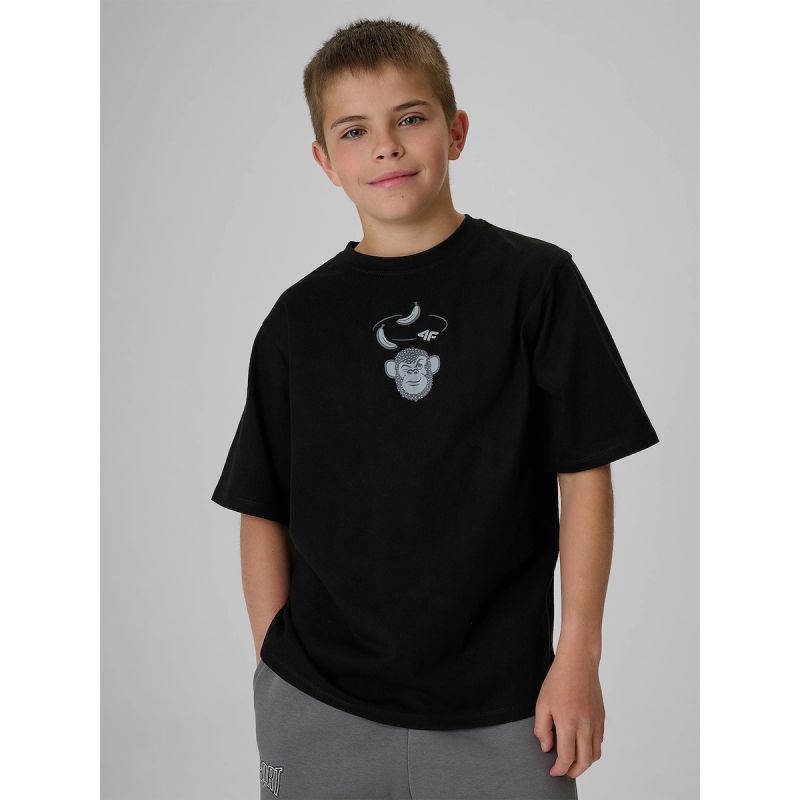 4F Boy's loose T-shirt with print 158/164 ruházat 4FJRSS26TTSHM4276-20S