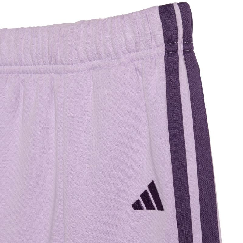 adidas Kids' Essentials Joggers 3-Stripes Hoodie Tracksuit Purple JV9856 Ruházat