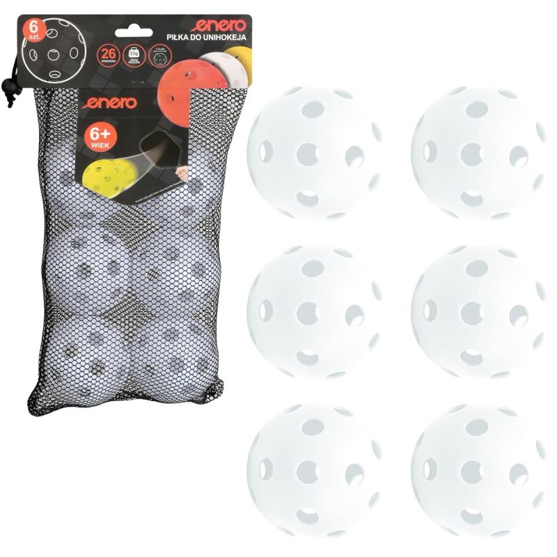 Enero Unihoc Match White 6 Pcs fehér labda
