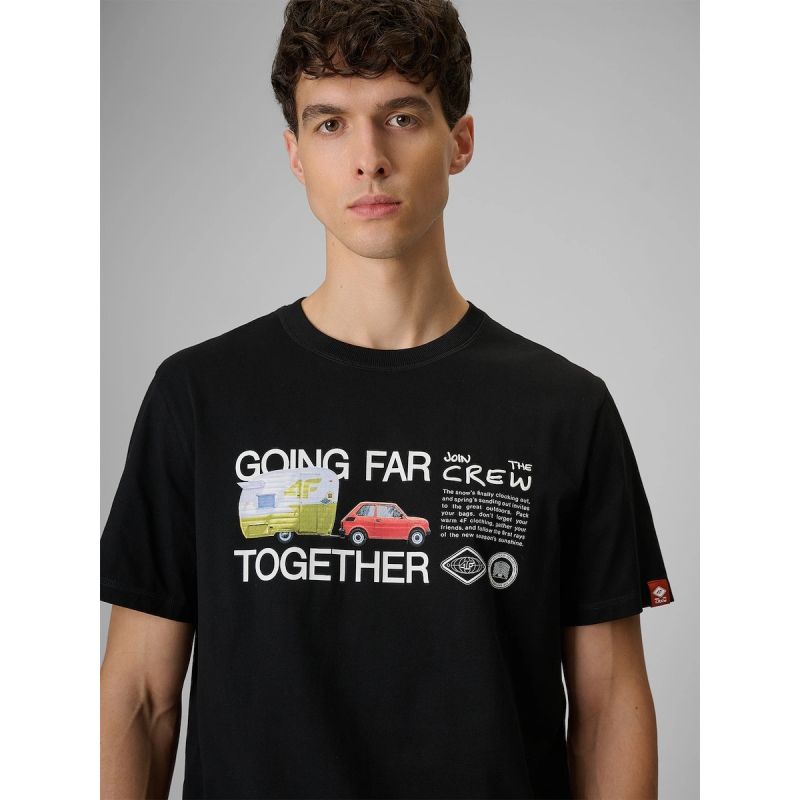 4F Men's regular printed T-shirt póló 4FRSS26TTSHM3810-20S