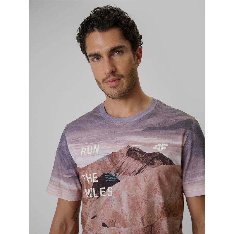 4F Men's regular printed T-shirt férfi póló 4FRSS26TTSHM4229-83A