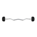 HMS Rubber-coated fixed barbell/bar, curved, 35 kg GSL35 póló 17-58-029
