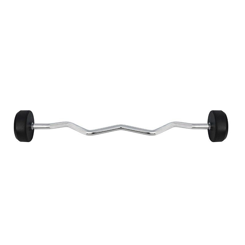 HMS Rubber-coated fixed barbell/bar, curved, 35 kg GSL35 póló 17-58-029