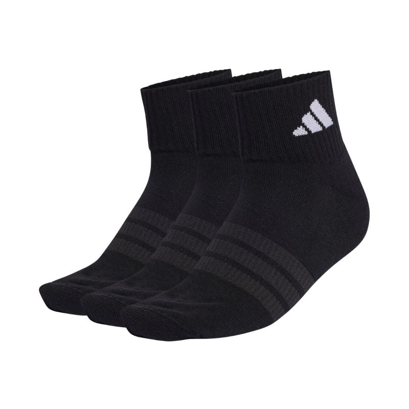 Adidas Cushioned Sportswear Ankle 3P Socks, black fekete zokni KC9633