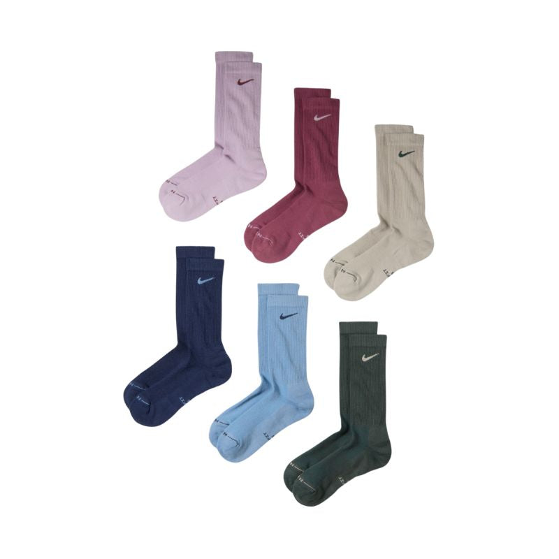 Nike Everyday Elevated Socks 6 Pairs Pink, Blue, Green, Beige 38-42,5 zokni HQ8021916