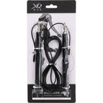 XQMAX Adjustable Speed Skipping Rope Aluminum Handles 300 Cm Black fekete edzéssegítő GSP-7090706
