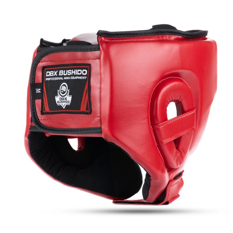 DBX Bushido RED Tournament Boxing Helmet czerwony helmets, martial arts equipment