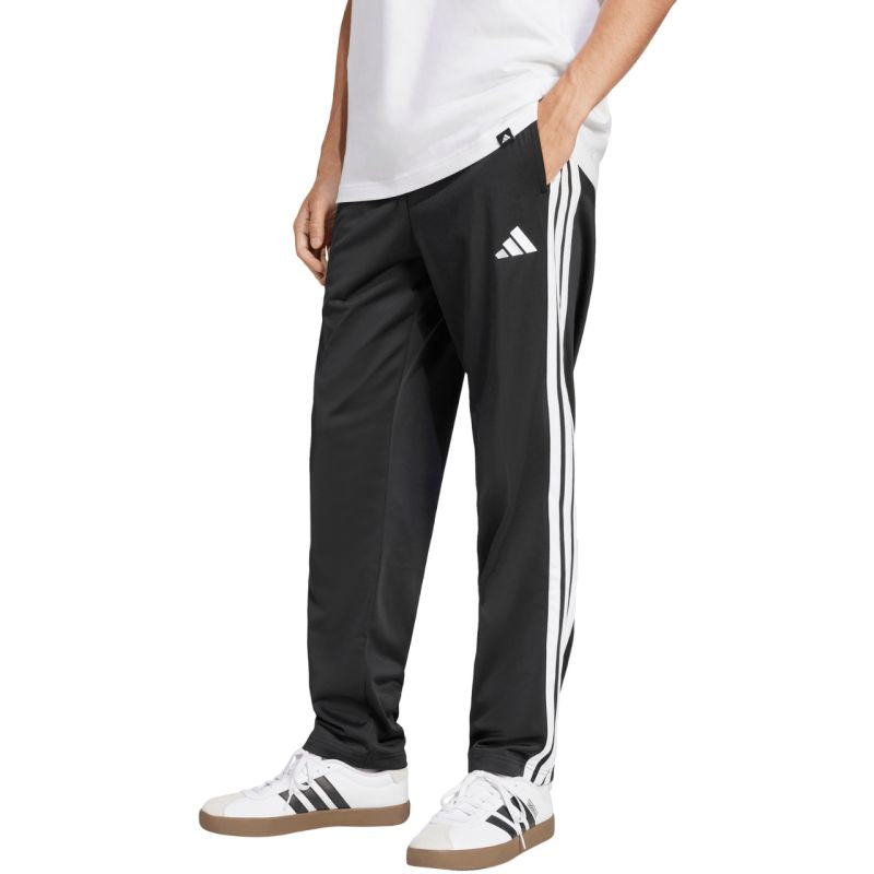 Men's adidas 3-Stripes Tricot Regular-Fit Open Hem JI8802 fekete nadrág