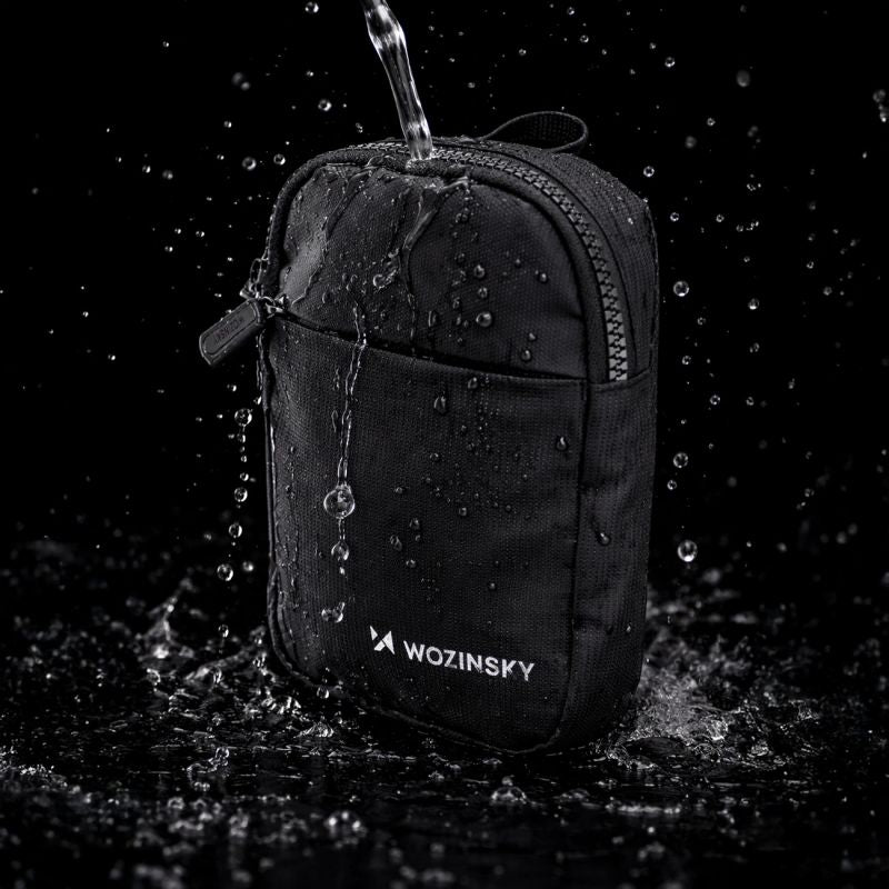 Wozinsky WMS-W1 Unisex Mini Shoulder Bag Waterproof Dual-Compartment for Phone - Black fekete elektronika 304004-201372