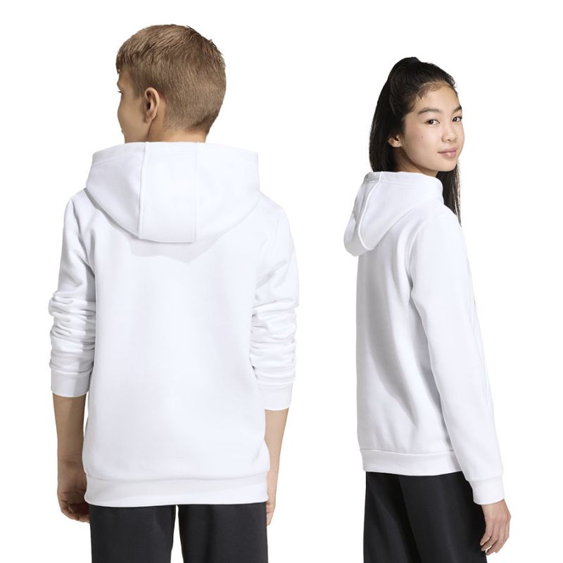 Adidas Kids' Entrada 26 Hoody white fehér gyerek kapucnis pulóver JZ6561