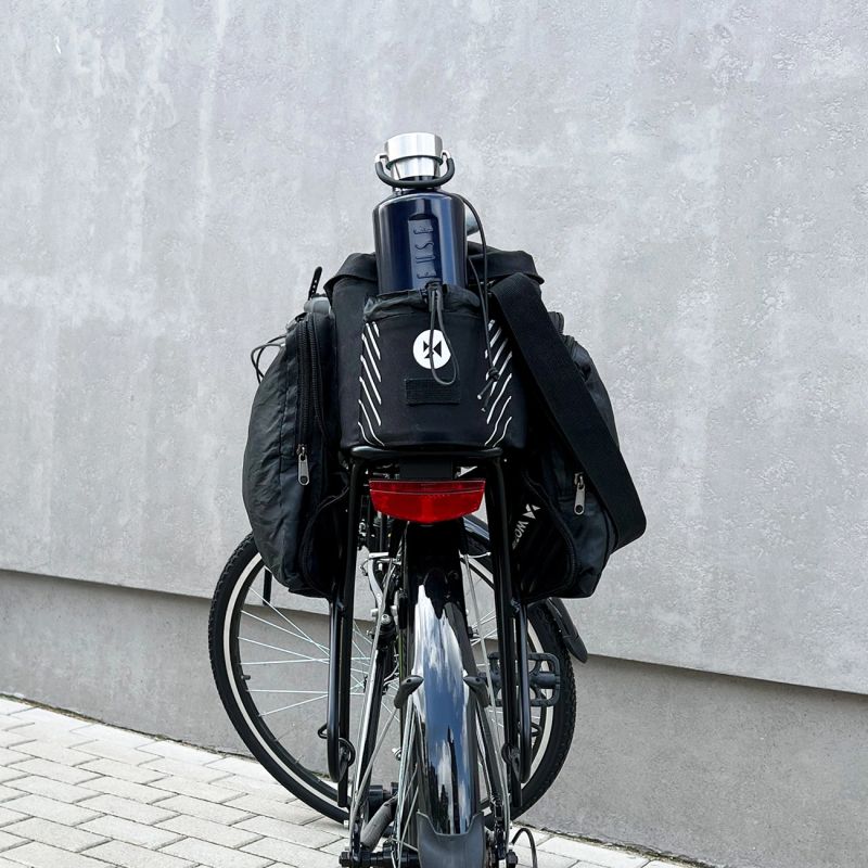 Wozinsky Bike Pannier Rack with Shoulder Strap 9L (Rain Cover Included) Black ( ) fekete táska 304004-63973