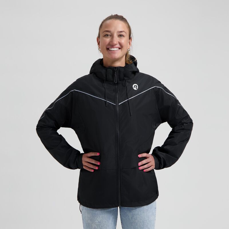 Rogelli ESSENTIAL rain 3XL fekete dzseki