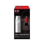 Body Sculpture Speed skipping rope with steel cable szürke edzőfelszerelés BK138