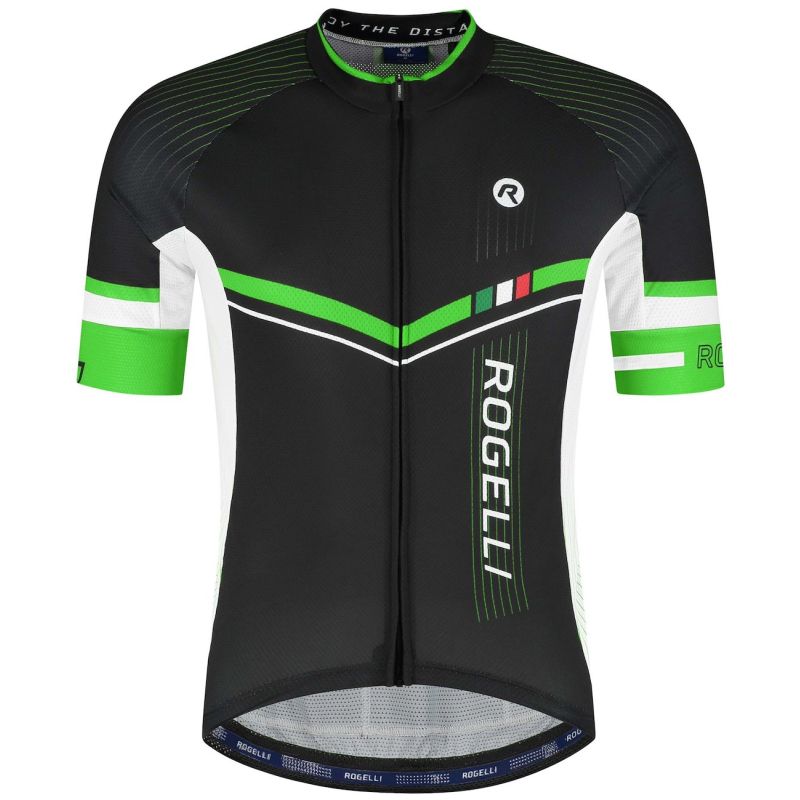 Rogelli Gara Mostro II Jersey Black-Green zöld kerékpáros ruha SIRS1000000.400.M