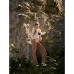 4F Women's wide-leg sweatpants női nadrág 4FRAW26TTROF2105-82S