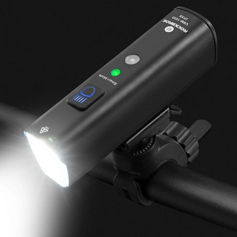 Rockbros V9M-1000 front bike light - fekete tourist equipment 157350