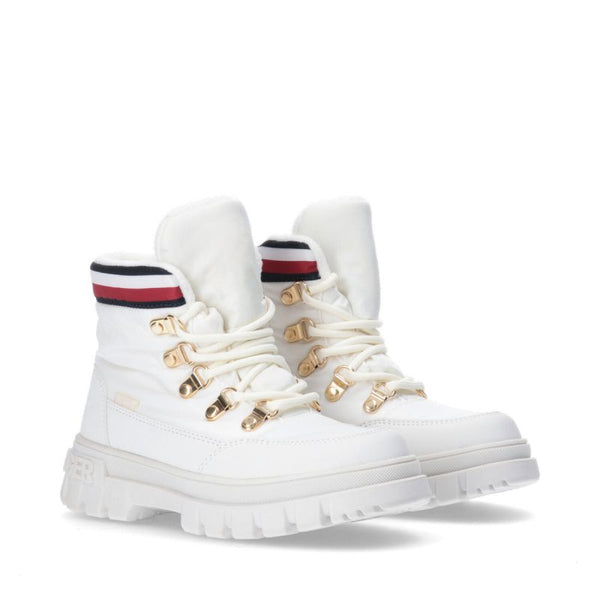 Tommy Hilfiger Lace-Up Bootie Ivory W T3A5-33062-1047101-101 Cipő
