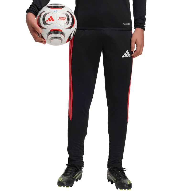 adidas Tiro 26 League kids' black and red JY9677 104cm nadrág