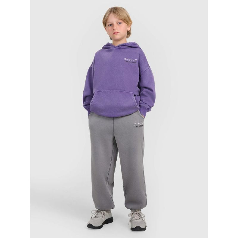 Boys' jogger sweatpants 4F 4FJRAW25TTROM1528-24S melegítőnadrág