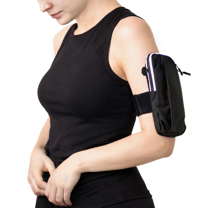 Wozinsky WSDB-B armband phone bag for running - black fekete karszalag 304004-197654
