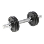 HMS Threaded dumbbell SG01 7 kg fekete edzőfelszerelés 17-59-123
