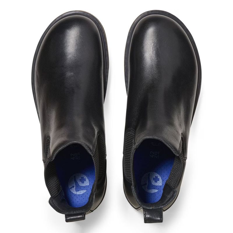 Birkenstock Highwood Slip On M LENA Black men's Chelsea boots made of genuine leather (1025764) Cipő