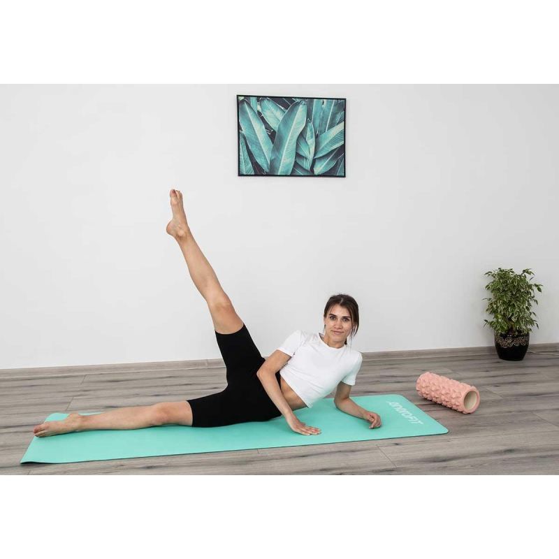 Enero Yoga And Fitness Mat Tpe Anti-Slip Mint-Gray Fit szürke mats, training equipment