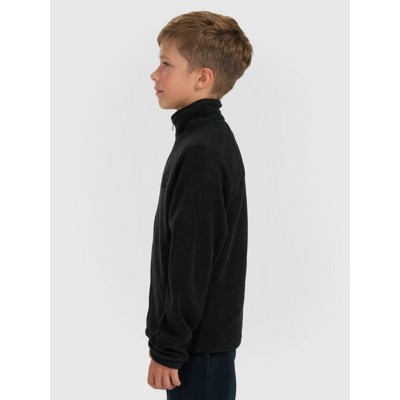 Regular fleece with stand-up collar for boys 4F 4FJRAW25TFLEM490-20S pulóver