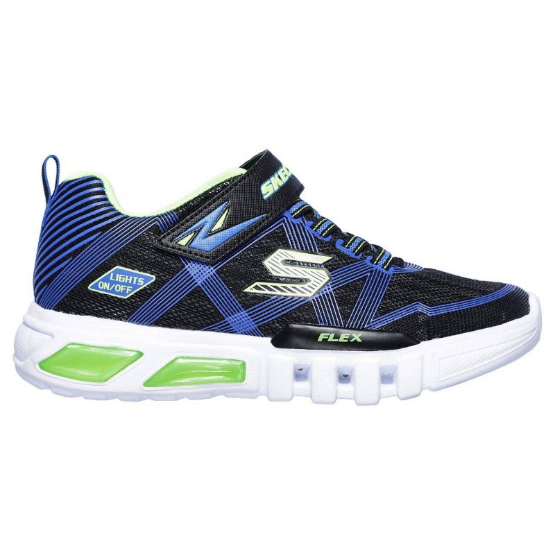 Skechers FLEX-GLOW Navy Blue Kids' Sports Shoes (90542L-BBLM) Cipő