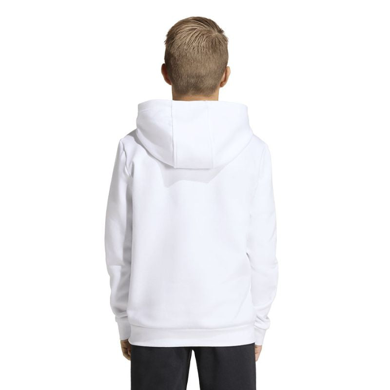 Adidas Kids' Entrada 26 Hoody white fehér gyerek kapucnis pulóver JZ6561