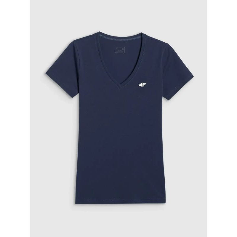Women's basic V-neck T-shirt 4F 4FWMM00TTSHF3307-31S 2xl póló