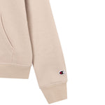 Champion Women's Hooded Sweatshirt Beige 118379 MS099 bézs kapucnis pulóver