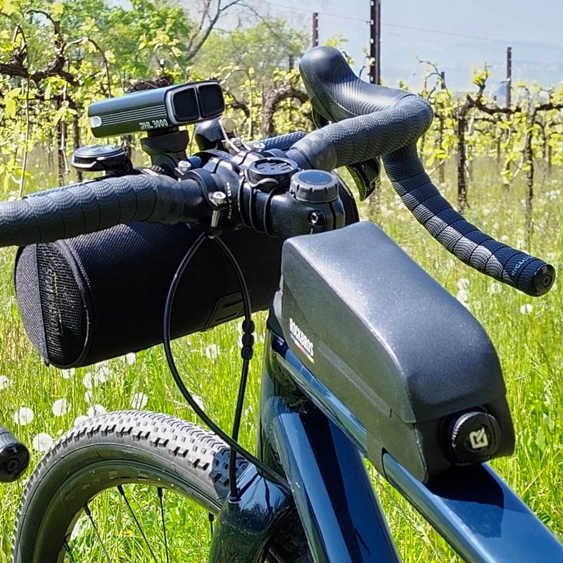 Rockbros AS-134 ROAD TO SKY waterproof bike frame - black 0.6 l táska