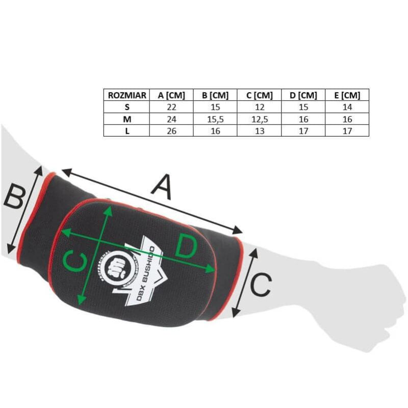 DBX Bushido Elbow protectors - elastic elbow braces ARP-2106 protectors and knee pads, strippers, sleeves