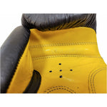 TOP TEN (W) FIGHT RTT-2 Boxing Gloves 10 oz Black and Yellow sárga kesztyű