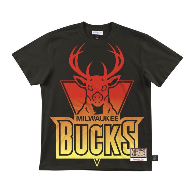 Mitchell & Ness NBA Milwaukee Bucks T-Shirt fekete póló