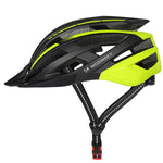 Wozinsky MTB Bike Helmet with Removable Visor and Rear USB Light L - Black and Yellow czarny || żółty védőfelszerelés HT-28VCB-199834